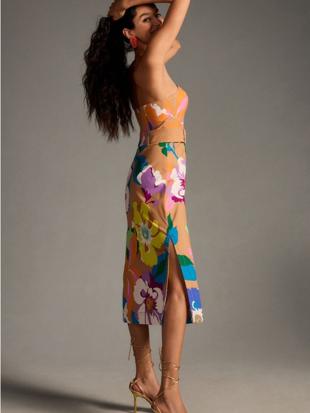 Maeve Strapless Belted Dress size Medium - Picture 14 of 15